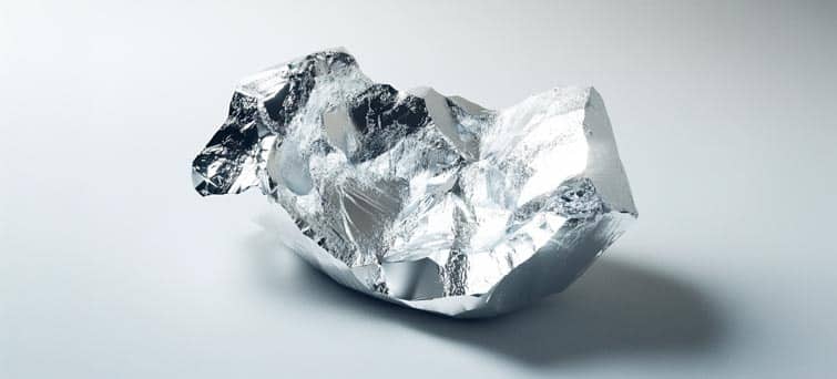 a piece of tin foil sitting on top of a table