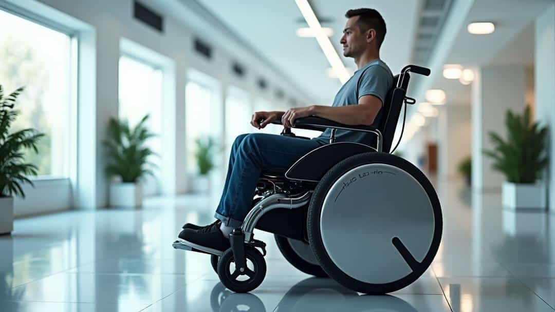 Electric-wheelchairs-2025-10-06T052645.728Z man sitting in an electric wheelchair in an office